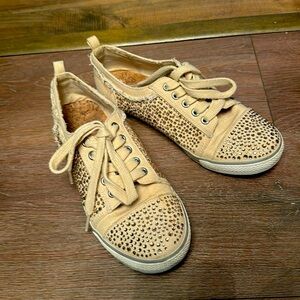 Aldo rose gold crystal sneaker